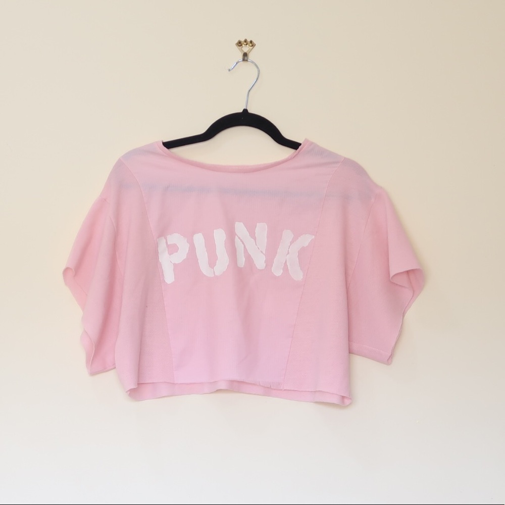 Pink Punk Crop Top
